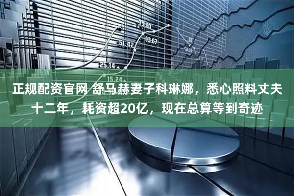 正规配资官网 舒马赫妻子科琳娜，悉心照料丈夫十二年，耗资超20亿，现在总算等到奇迹